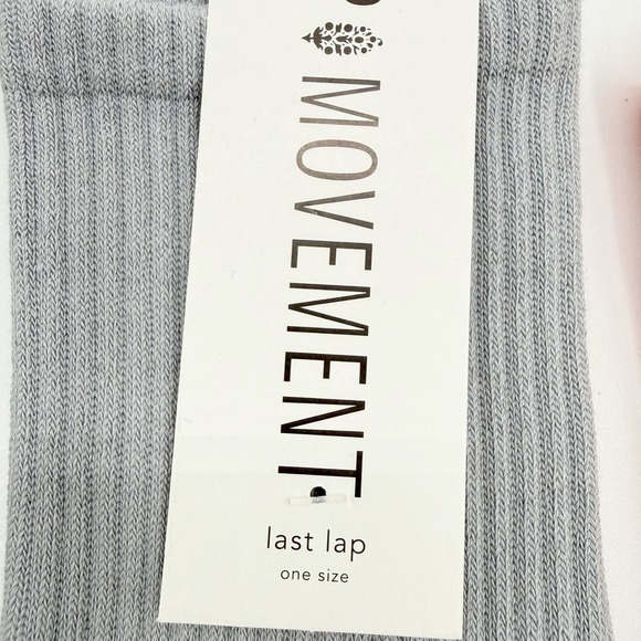 3 PACK - Free People FP Movement Lucky Honey Tube Socks Black Grey Orange NWT - Picture 4 of 8